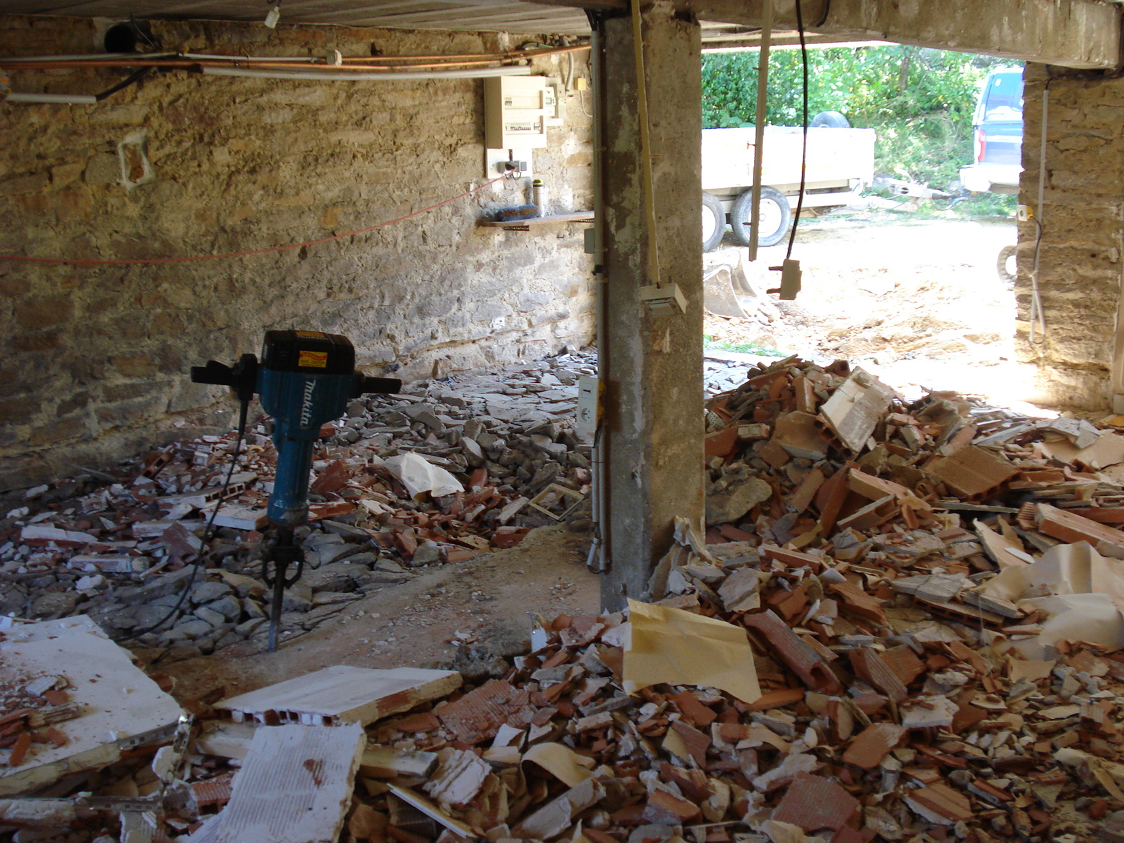 Démolition à Jouy-sous-Thelle